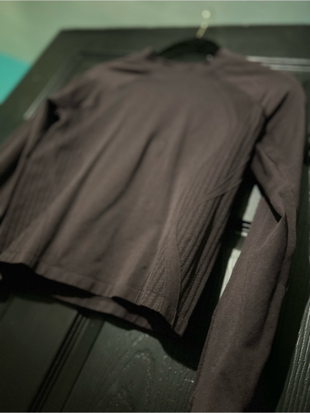 Fabletics Eggplant Long Sleeve Athletic Top NWOT